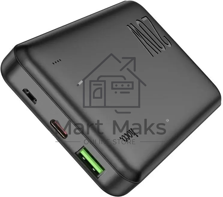 Портативный аккумулятор Hoco J87 Tacker 10000mAh QC3.0/PD3.0 20W 3A USB-A/USB-C черный