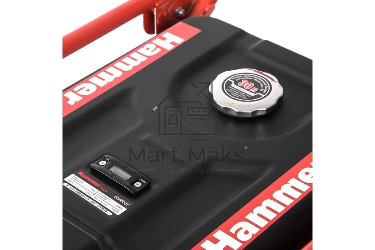 Бензоэлектростанция Hammer Flex GN6000T 5.5КВт 220В 50Гц бак 33л непр.13ч