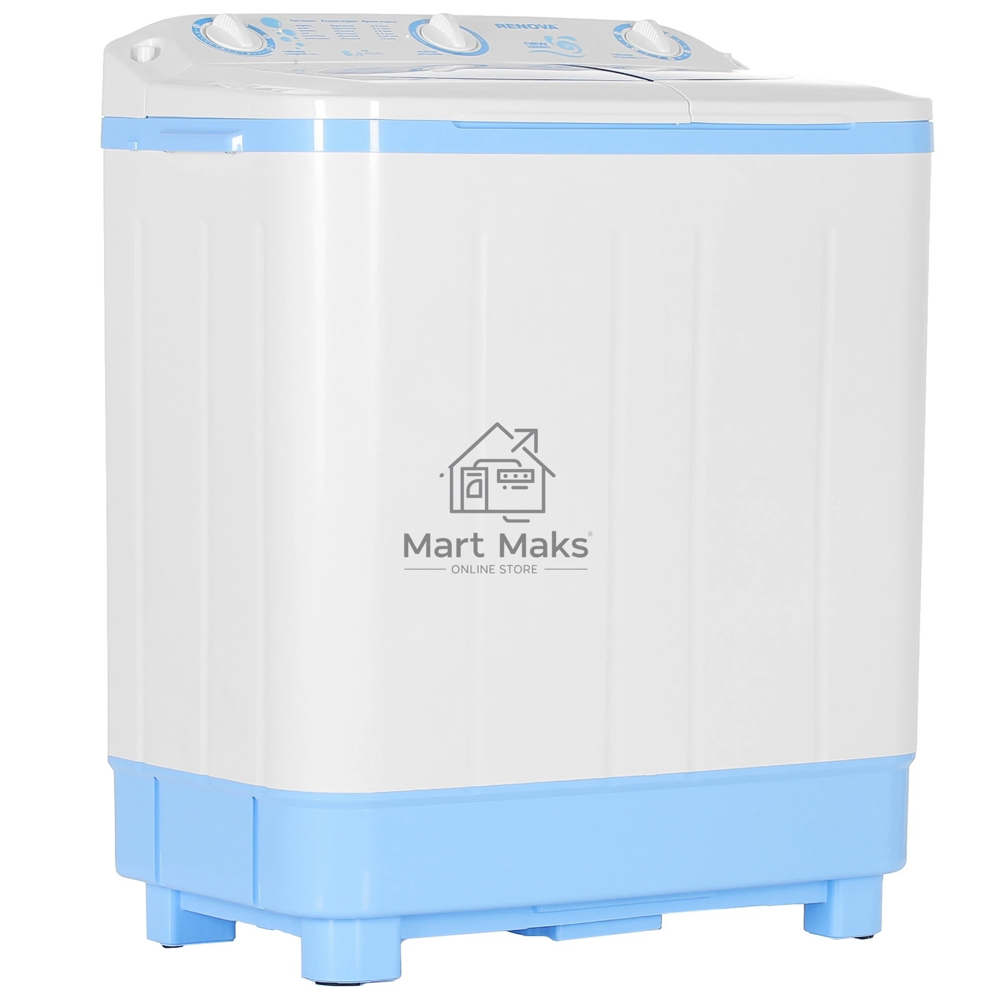 Стиральная машина Renova WS-80PET белый, загрузка вертикальная 8 кг, 1350 об/мин., класс: А+