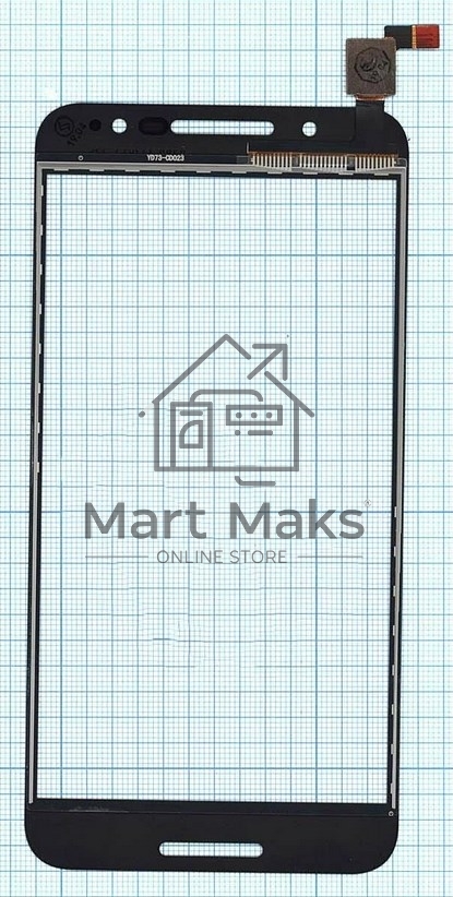 Сенсорное стекло (тачскрин) для Alcatel A7 5090Y, черное