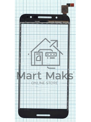 Сенсорное стекло (тачскрин) для Alcatel A7 5090Y, черное