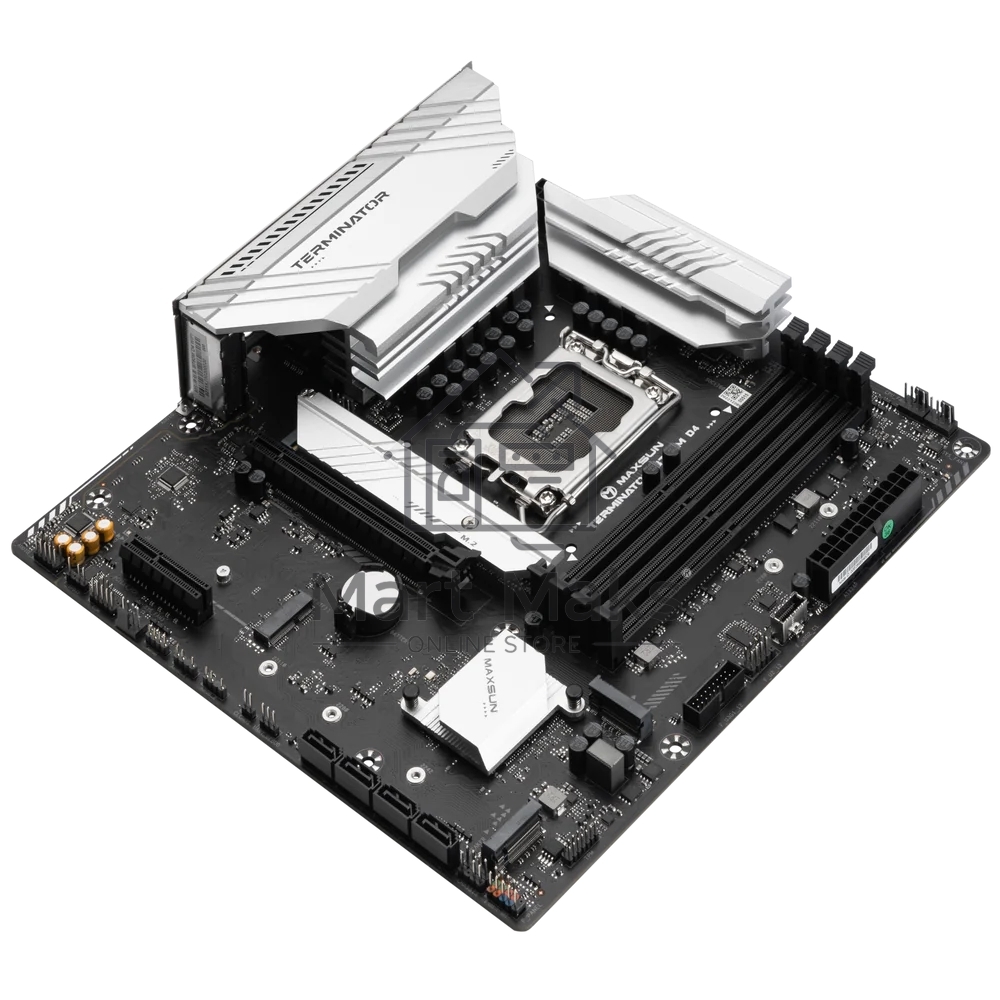 Материнская плата Maxsun Challenger B760M D5, LGA 1700, Intel B760, 2xDDR5, 3xSATA, 2xM.2, 1xPCIe 4.0 x16, 1xPCIe x4, 1xVGA, 1xHDMI, 1x 1Gb LAN, 2xUSB-A 2.0, 4xUSB-A 3.2 Gen 1, 5.1, mATX