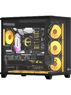 Компьютерный корпус Aerocool/Formula Crystal Z9 FLOE черный без БП ATX 2xUSB 3.0 audio bott PSU