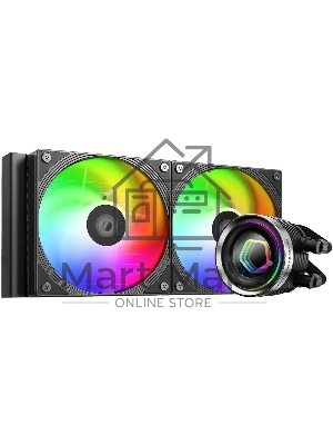 Система жидкостного охлаждения ID-Cooling FX240 INFINITY ARGB черный 120мм алюминий+медь 2000rpm 27.2db 4-pin 300W