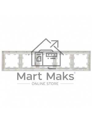 Рамка 5-местная IEK BRITE РУ-5-БрБ (BR-M52-K01) белый