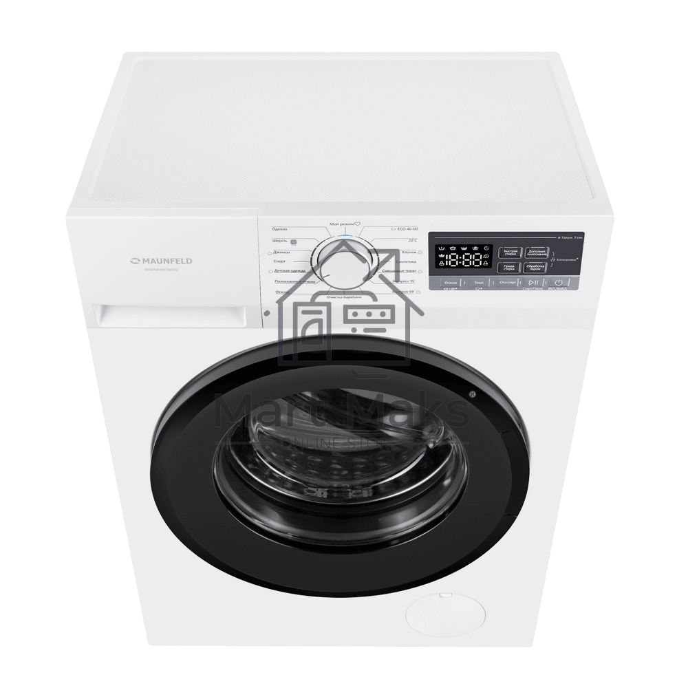 Стиральная машина Maunfeld MFWM148STWH02 белая, загрузка фронтальная 8кг, 1400 об/мин., класс: A+++