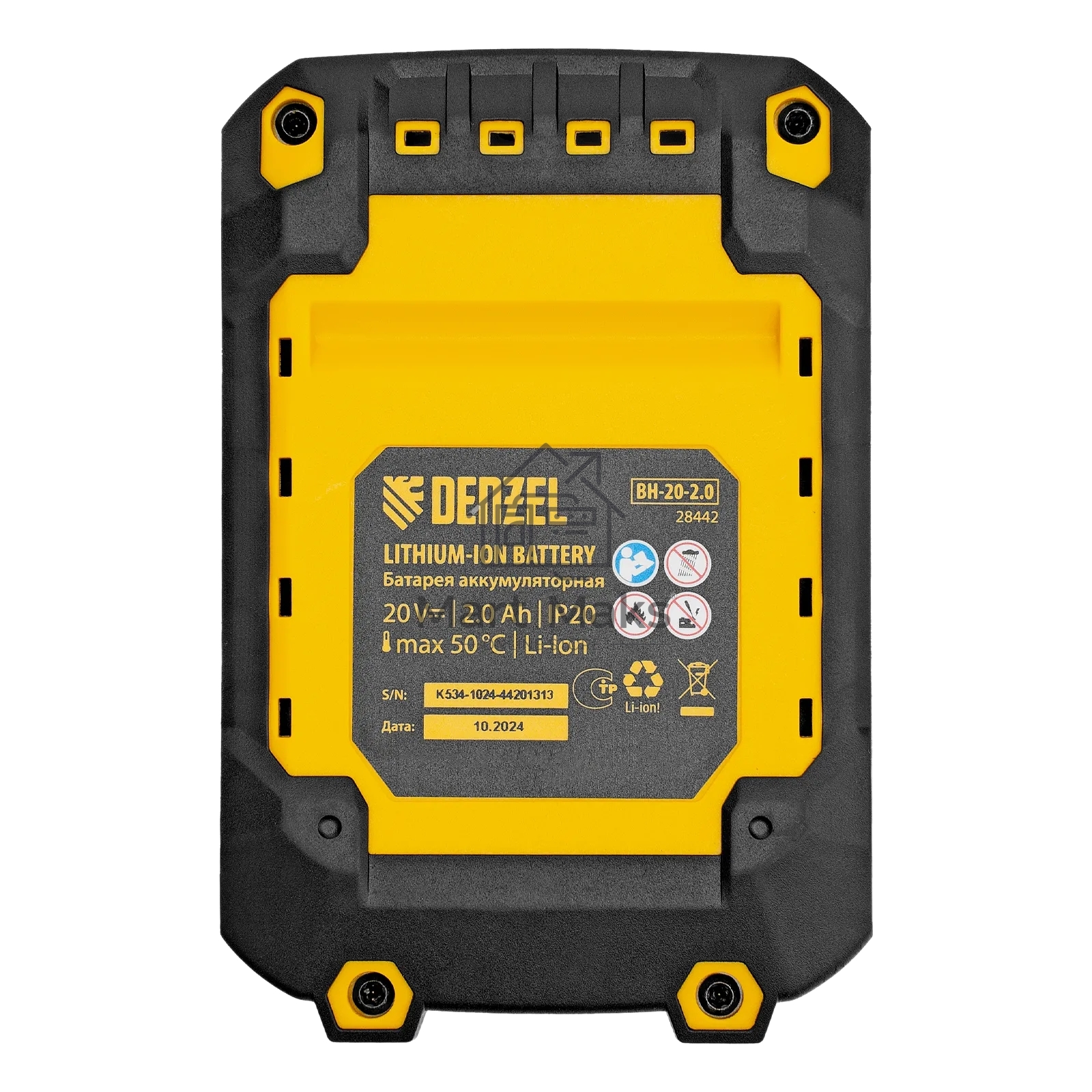 Батарея аккумуляторная Denzel BH-20-2.0, Li-Ion, 20 В, 2,0 А·ч