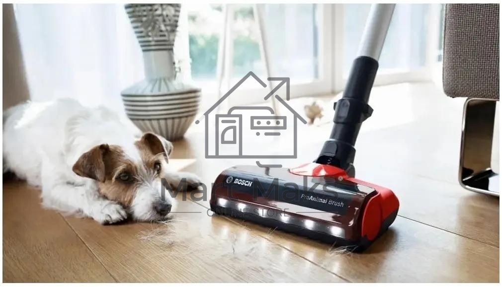 Вертикальный пылесос Bosch BCS711PET черный/красный