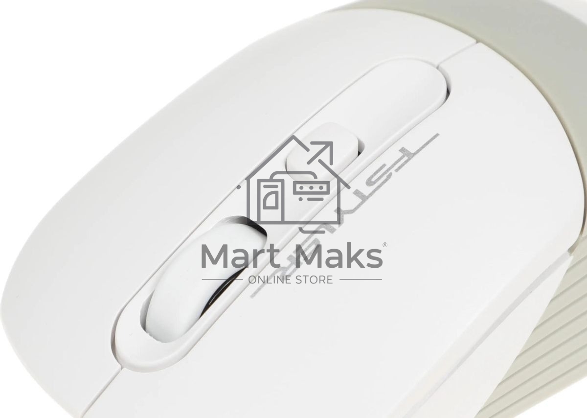 Мышь проводная A4Tech Fstyler FM10 белый/серый, 1600 dpi, USB, кнопки - 4