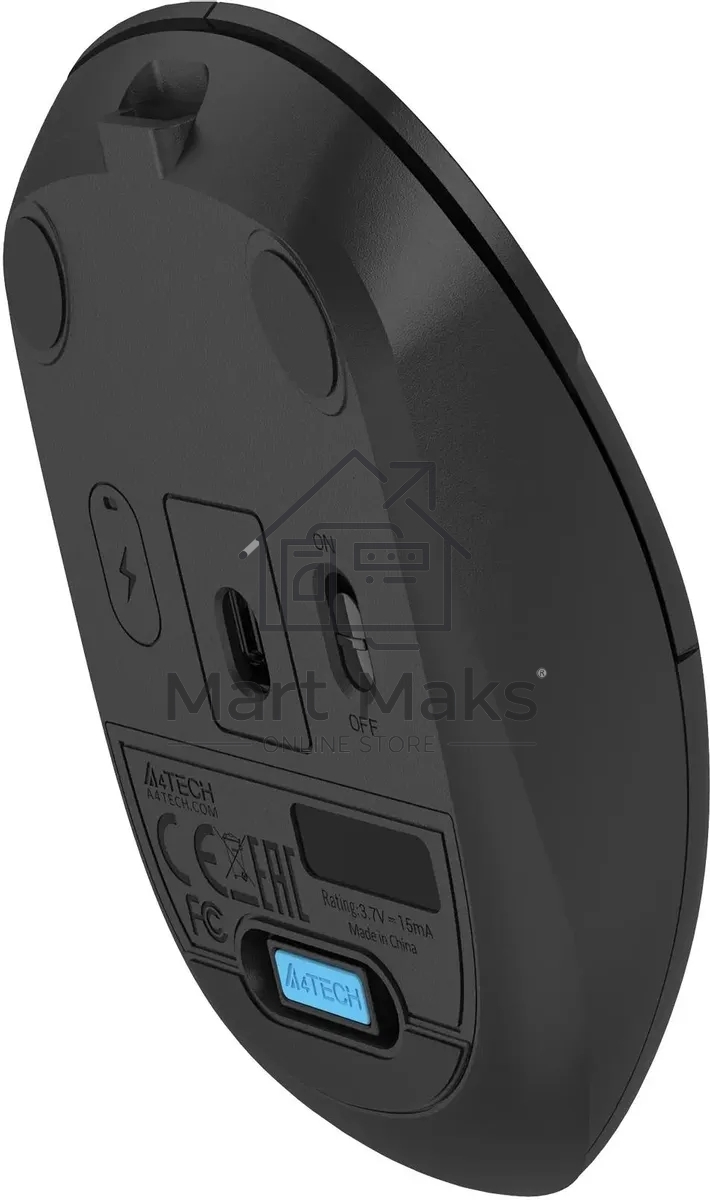 Мышь беспроводная A4Tech Fstyler FG15C Air2 черный, 1200 dpi, радиоканал, USB, кнопки - 3