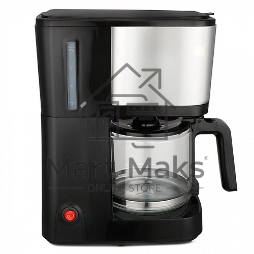 Кофеварка капельная BQ CM2007 стальной/черный, исп. кофе - молотый, 1.25 л, 750 Вт