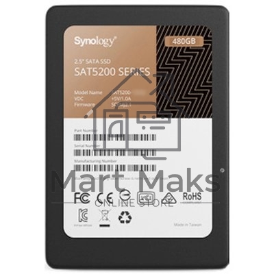 Накопитель SSD Synology SAT5220-480G, 480Gb, SATA III, 2.5