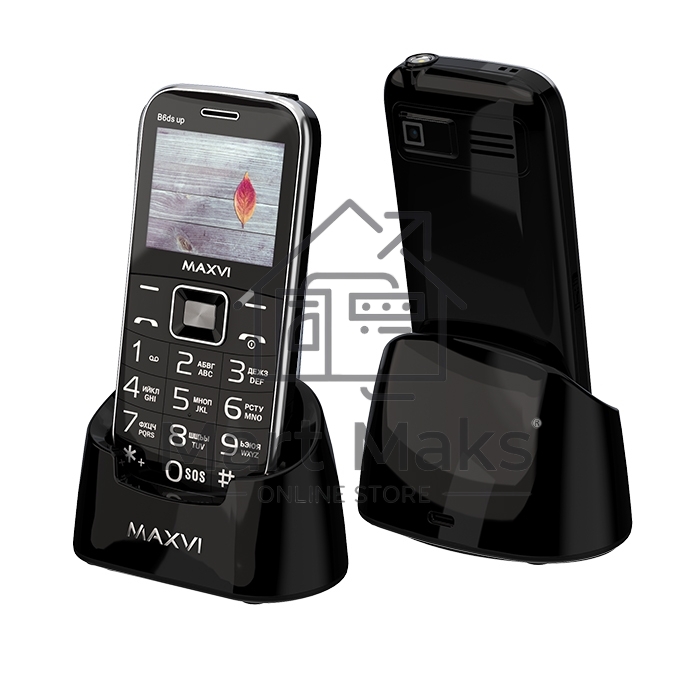 Мобильный телефон Maxvi B6ds up черный