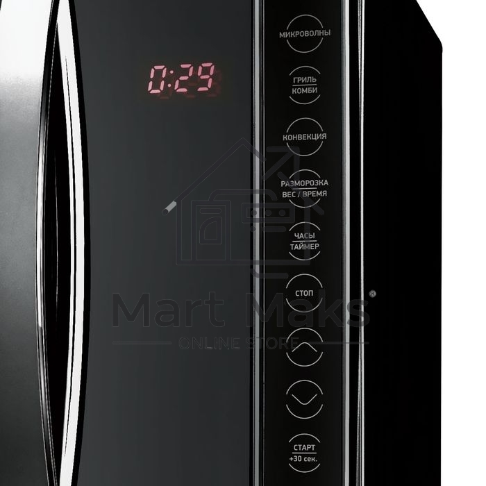 Микроволновая печь BBK 23MWC-881T/B-M черный, 23 л, 800 Вт, сенсор