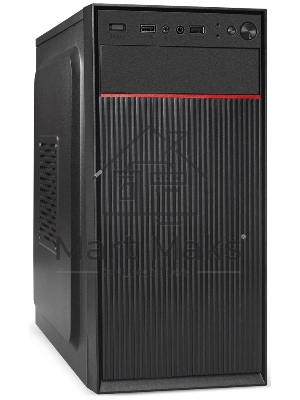 Компьютерный корпус Minitower ExeGate BAA-113-UNS350 (mATX, БП UNS350 с вент. 12см, 2*USB, аудио, черный)