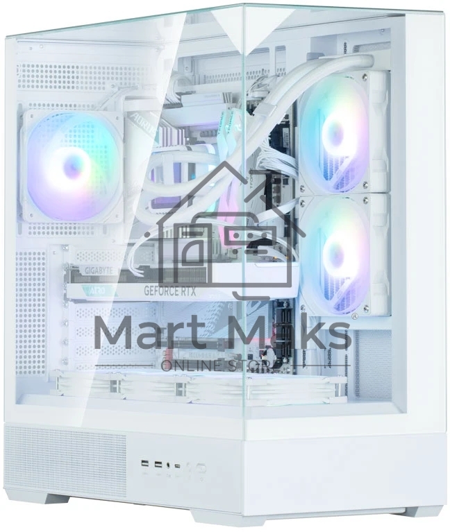 Компьютерный корпус ZALMAN P40 Prism, ATX, белый, WINDOW, 2x3.5