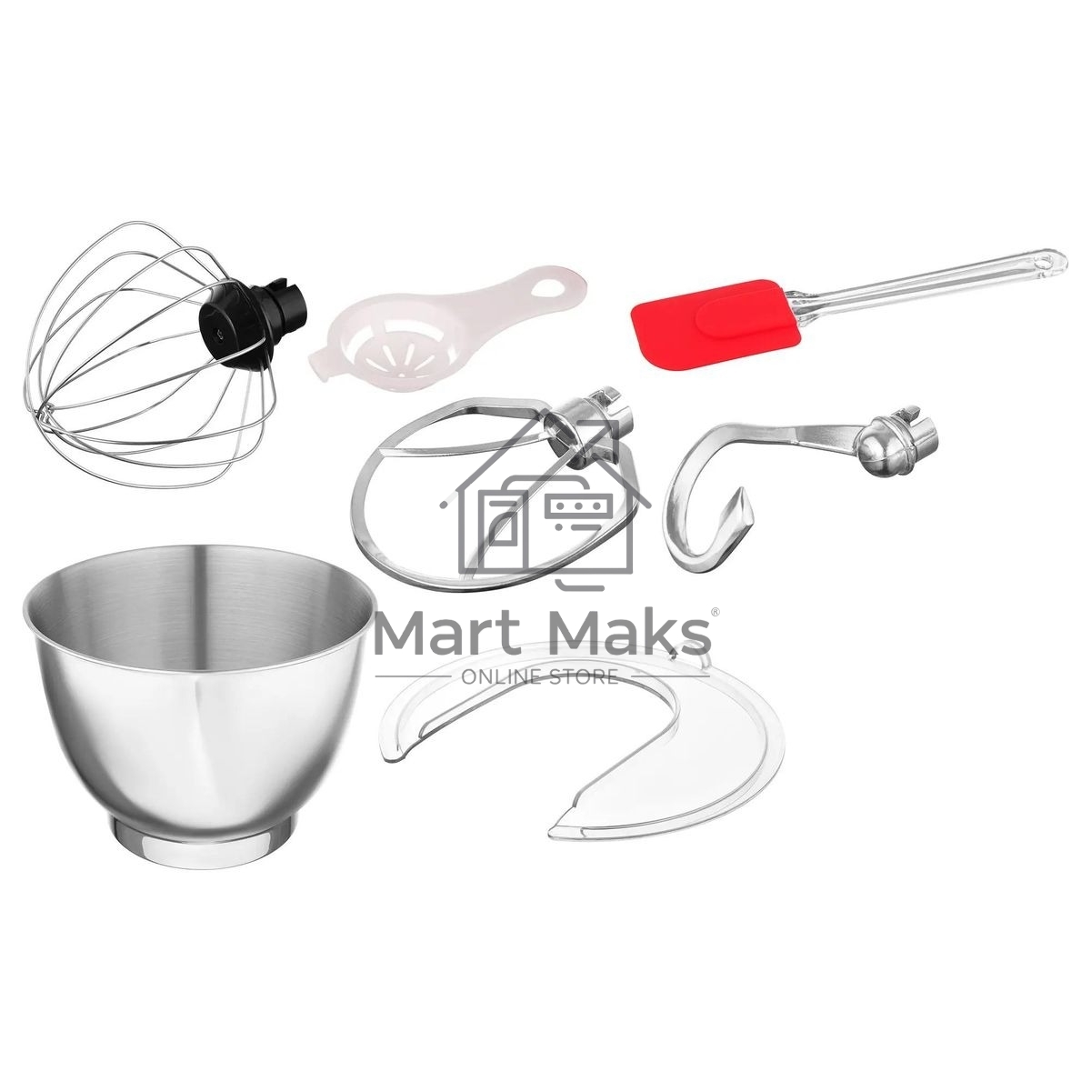 Миксер планетарный Hyundai HYM-S6451 1300 Вт, красный