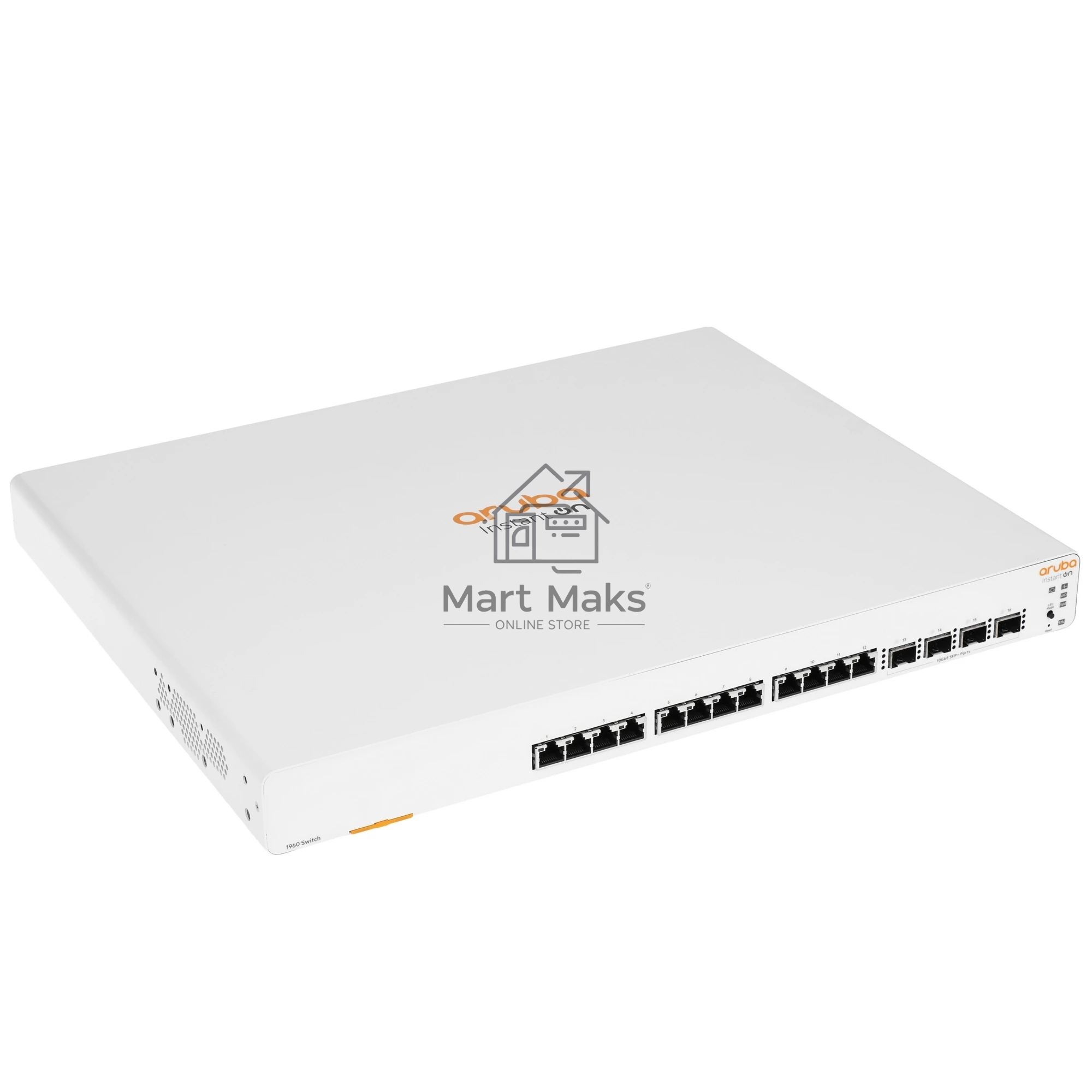 Коммутатор HPE Aruba Instant On 1960 12XGT 4SFP+, 12×10 Гбит/с + 4×10 Гбит/с SFP+, управляемый
