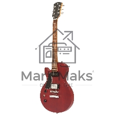 Электрогитара STAGG SEL-HB90 LH CHERRY 6-ти струнная, леворукая, серии Standard, корпус массив красного дерева, гриф красное дерево, накладка палисандр, 22 лада, звукосниматели 1х P90, 1х хамбакер, регуляторы 1x громкости, 1x тона, цвет Cherry