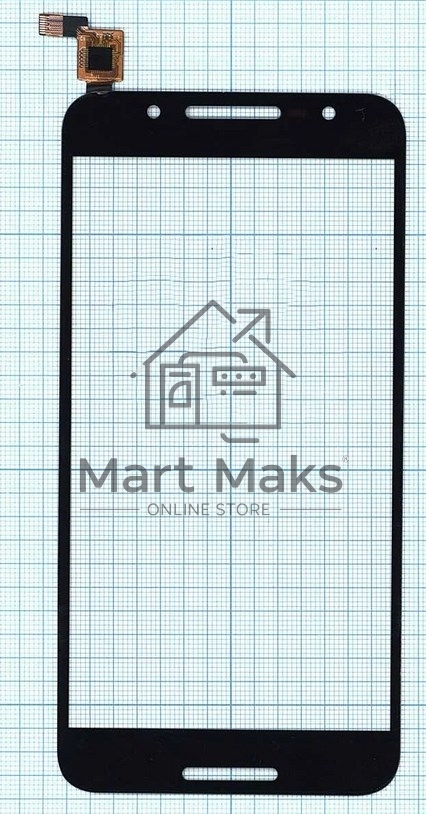 Сенсорное стекло (тачскрин) для Alcatel A7 5090Y, черное