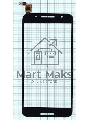 Сенсорное стекло (тачскрин) для Alcatel A7 5090Y, черное