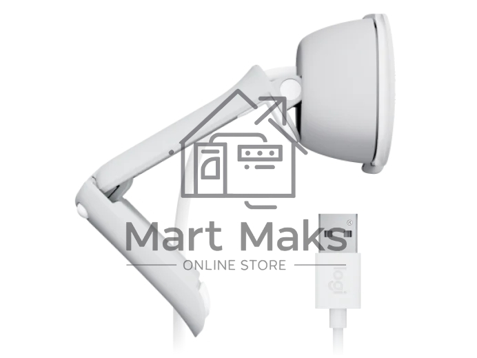 Веб-камера Logitech Webcam Brio 100, 1920x1080, OFF-WHITE, защитная шторка, 960-001617