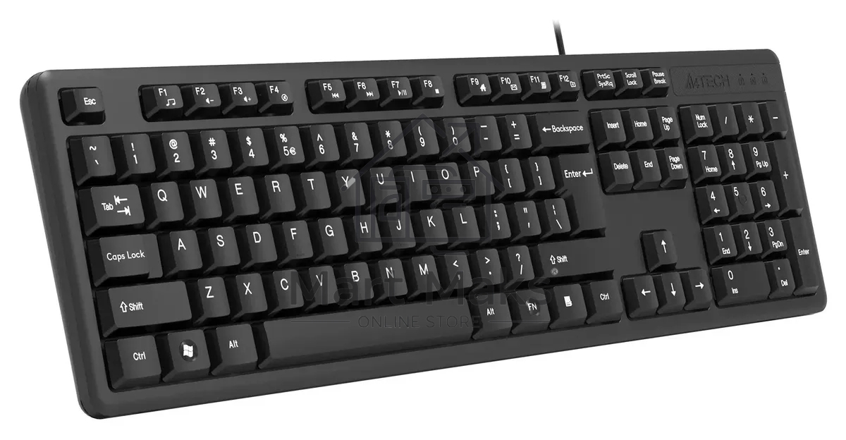 Клавиатура A4Tech KR-3 проводная, USB, черный