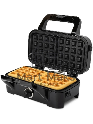 Вафельница Kitfort КТ-1674 1200Вт черный/серебристый