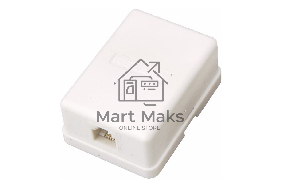 Розетка телефонная 1-м Proconnect RJ11 6P2C 03-0001-4