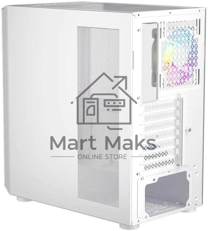 Компьютерный корпус 1STPLAYER TRILOBITE T7-P белый, ATX, 4x120мм LED fans