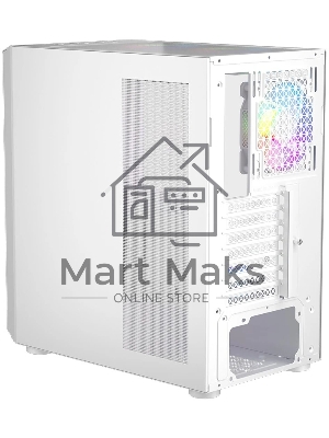 Компьютерный корпус 1STPLAYER TRILOBITE T7-P белый, ATX, 4x120мм LED fans