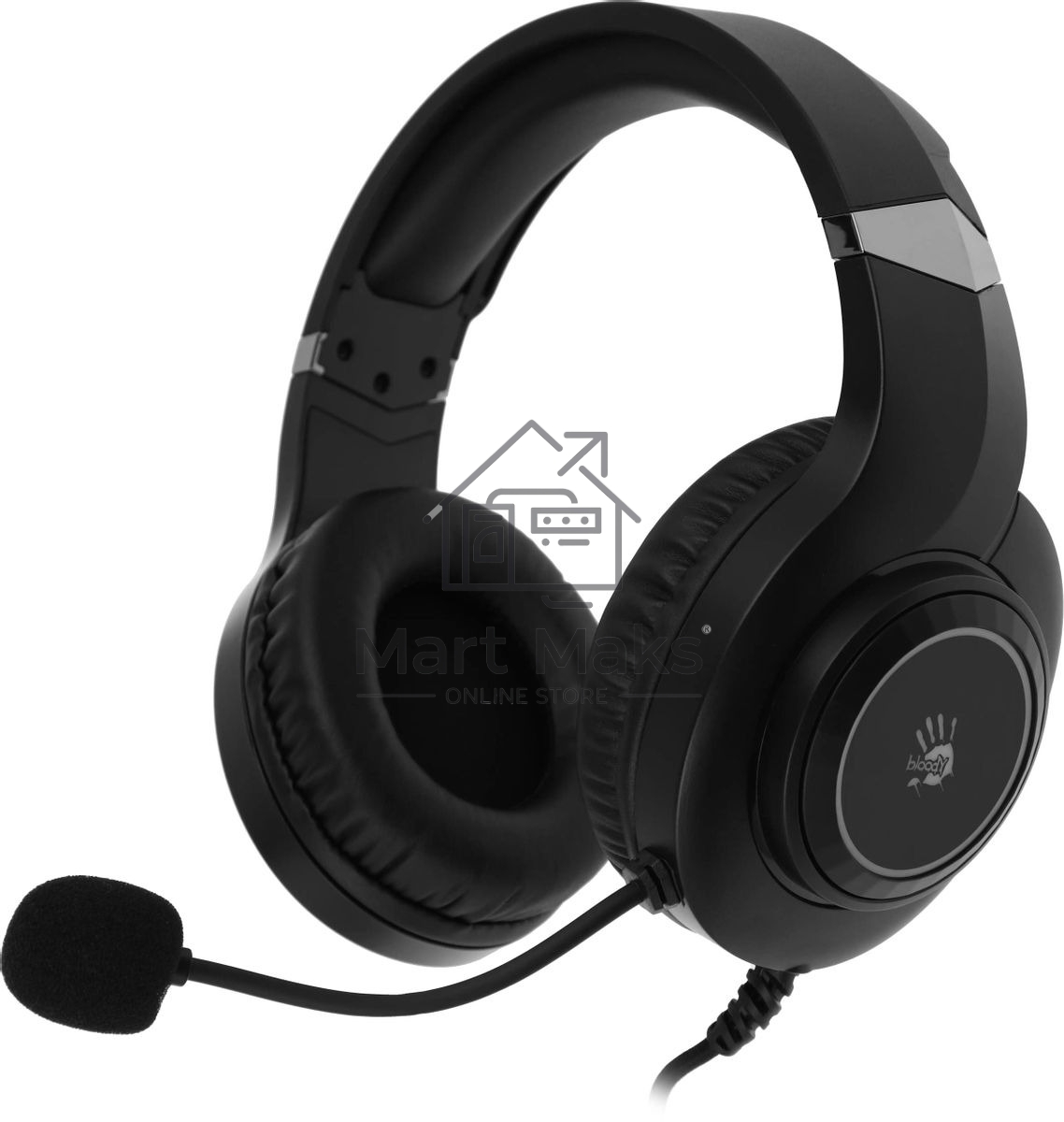 Гарнитура проводная с микрофоном A4 Bloody G220S черный 2м мониторные USB оголовье (G220S USB, BLACK)
