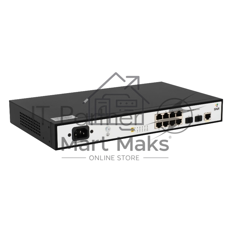 Коммутатор SNR SNR-S2985G-8T-POE, 8×1 Гбит/с PoE + 2×1 Гбит/с SFP, управляемый