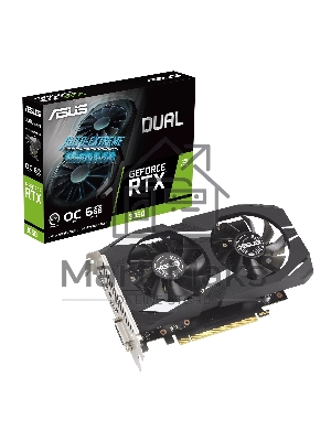 Видеокарта Asus DUAL-RTX 3050-O6G NVIDIA GeForce RTX 3050 6Gb 96bit GDDR6 PCI-E 4.0 1507/14000 DVIx1 HDMIx1 DPx1 HDCP Ret