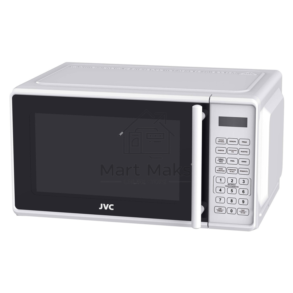 Микроволновая печь JVC JK-MW425SG белый, 20 л, 700 Вт, переключатели - мембранные кнопки