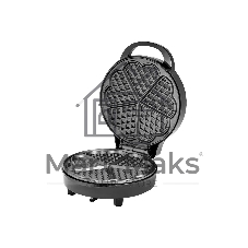 Вафельница Galaxy Line GL 2987, черный с серебристым, с несъемными пластинами, 1200 Вт