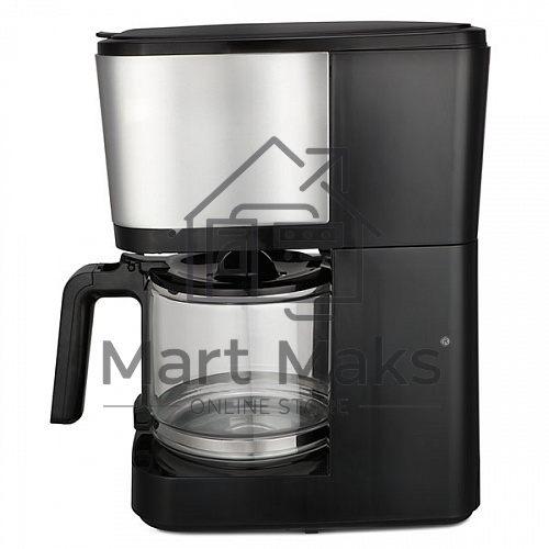 Кофеварка капельная BQ CM2007 стальной/черный, исп. кофе - молотый, 1.25 л, 750 Вт