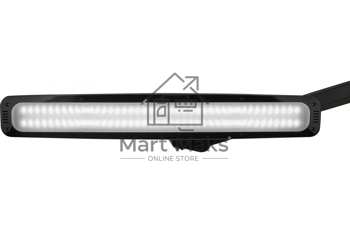 Лампа настольная бестеневая Rexant 31-0411, струбцина, «ECO light», 84 SMD LED, сенсорный диммер, черная