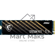 Накопитель SSD MSI Spatium M371, 1ТБ, M.2 2280, PCIe 3.0 x4, NVMe, M.2