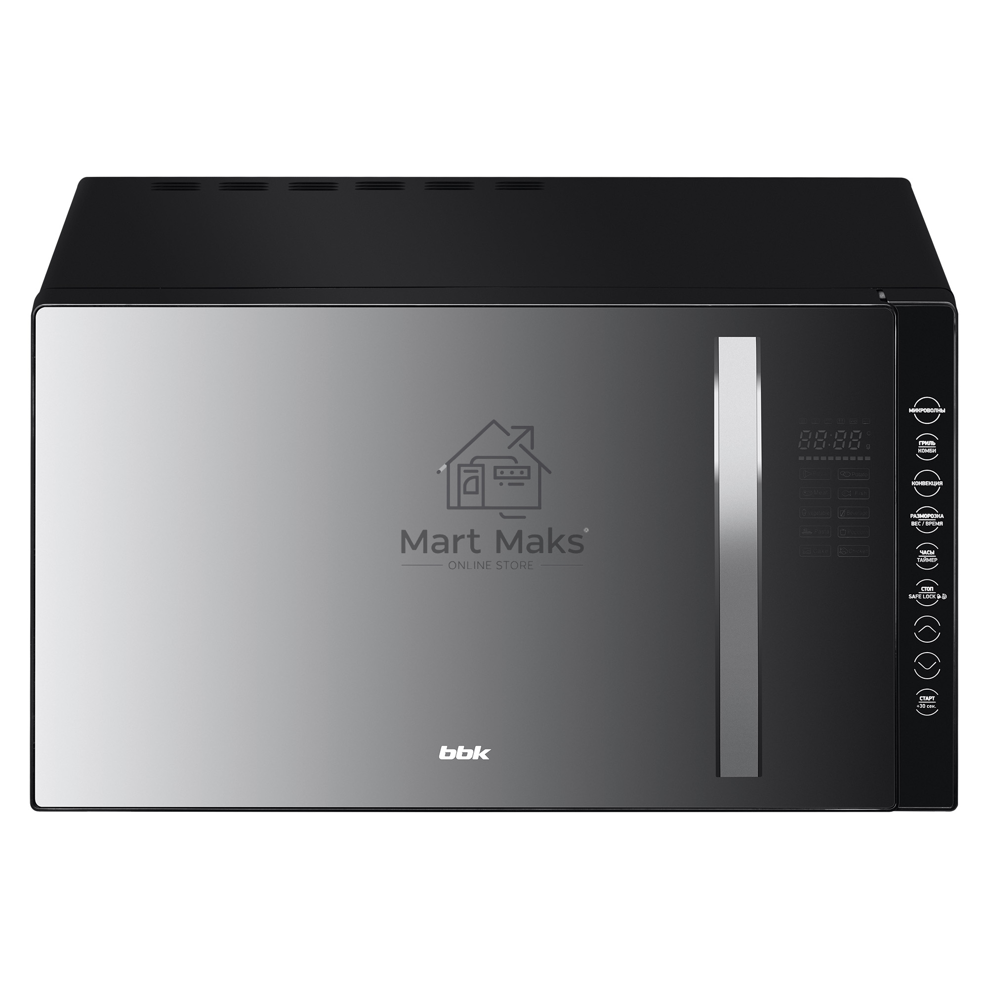 Микроволновая печь BBK 23MWC-881T/B-M черный, 23 л, 800 Вт, сенсор