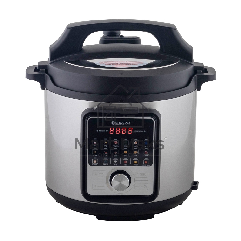Мультиварка-скороварка Endever Vita-141 черный/стальной, 6.0 л, 1300 Вт, механическое, 18 программ