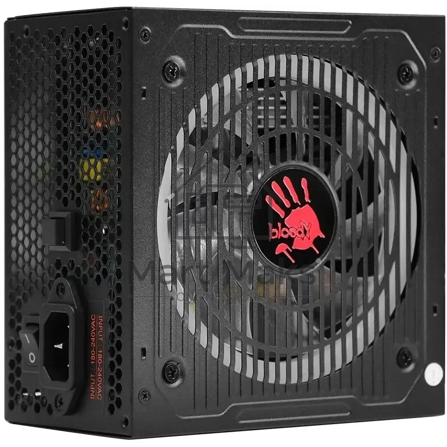Блок питания Bloody BD-PS700W, 700Вт, 80 PLUS белый, 120мм, черный