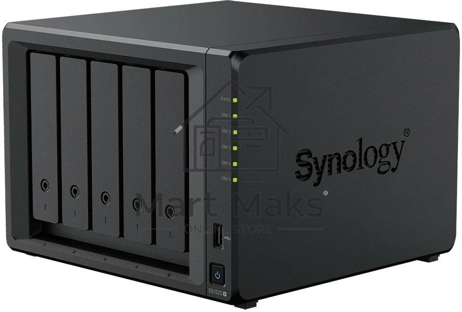 СХД настольное исполнение Synology 5BAY NO HDD USB3 DS1525+