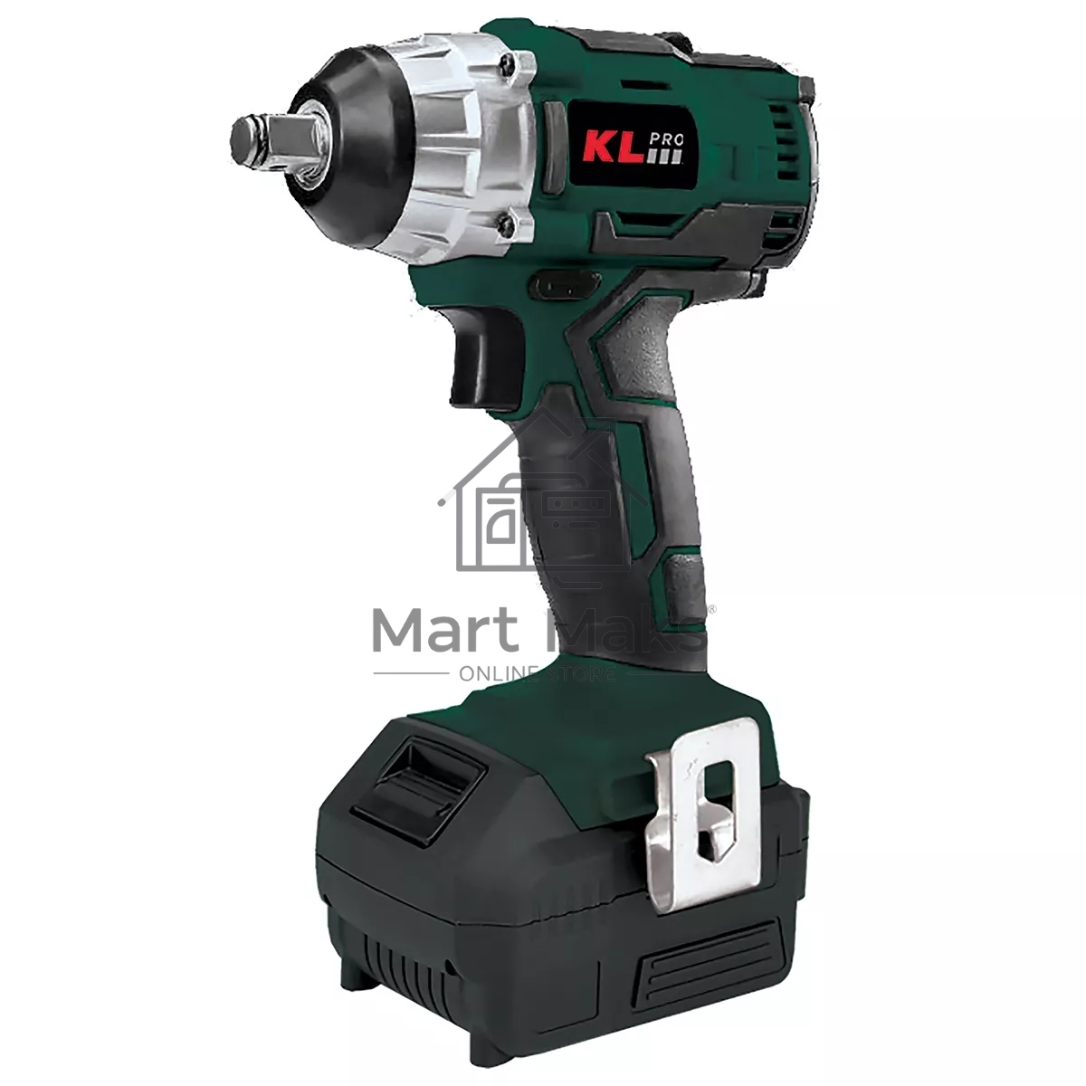 Профессиональный бесщеточный гайковерт аккумуляторный KLPRO KLSS18B-80 (18В, Li-ion-2шт, 8.0А·ч, 250Нм, 2 скорости, подсветка,З/У,в кейсе)