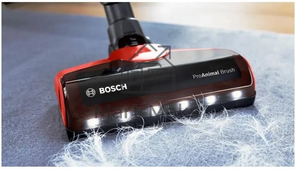 Вертикальный пылесос Bosch BCS711PET черный/красный