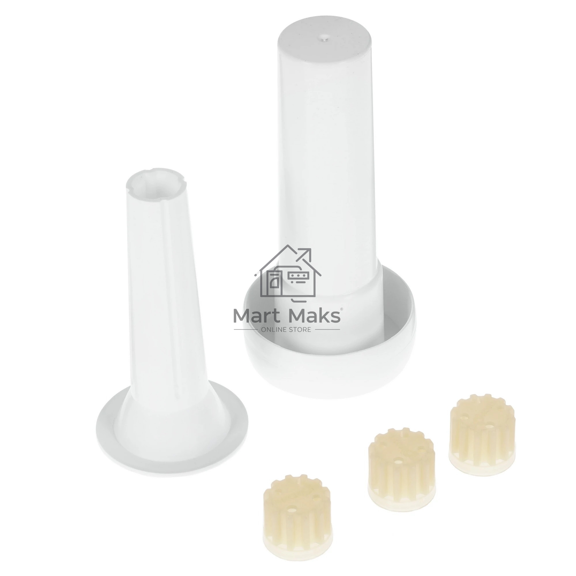 Мясорубка электрическая Аксион М33.01 белый, 1500 Вт, 1.7 кг/мин, реверс, защита от перегрузки, насадки - 3