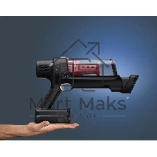 Пылесос вертикальный Tefal TY6A83WO черный/красный, питание от аккумулятора, 140 Вт, уборка сухая, пылесборник 0.44 л
