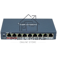 Коммутатор Hikvision DS-3E0109P-E(C), 8×100 Мбит/с PoE + 1×100 Мбит/с, неуправляемый