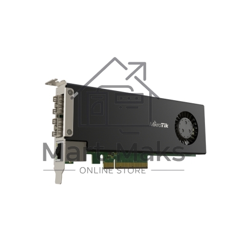 Сетевая карта MikroTik Cloud Core Router 2004-1G-2XS-PCIe network interface card with quad-core ARMv8 64-bit AL32400 CPU, 4GB RAM, 2x25G SFP28 cages, 1xGbit LAN, RouterOS L6