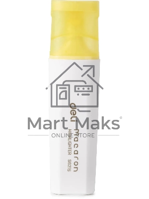 Текстовыделитель Deli ES621Syellow Macaron, скошенный пишущий наконечник, 1-5мм, желтый